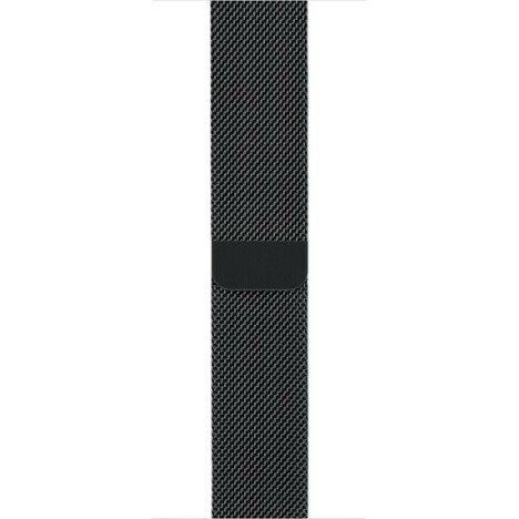 Curea iUni compatibila cu Apple Watch 1/2/3/4/5/6/7, 40mm, Milanese Loop, Otel Inoxidabil, Black